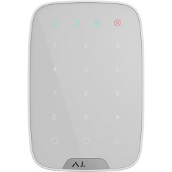 Бездротова сенсорна клавіатура Ajax KeyPad, jeweller, бездротовий, білий (8706.12.WH1)