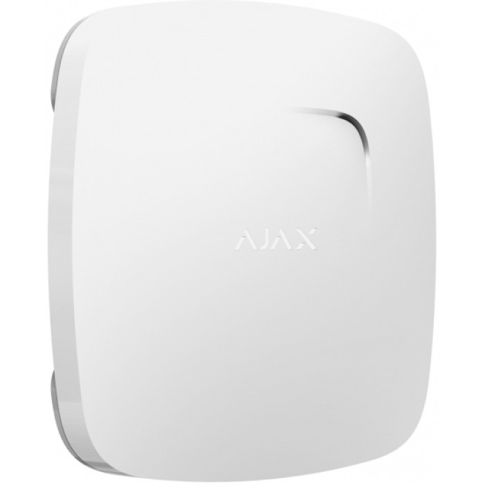 Датчик диму і чадного газу Ajax FireProtect Plus, Jeweler, бездротовий, білий