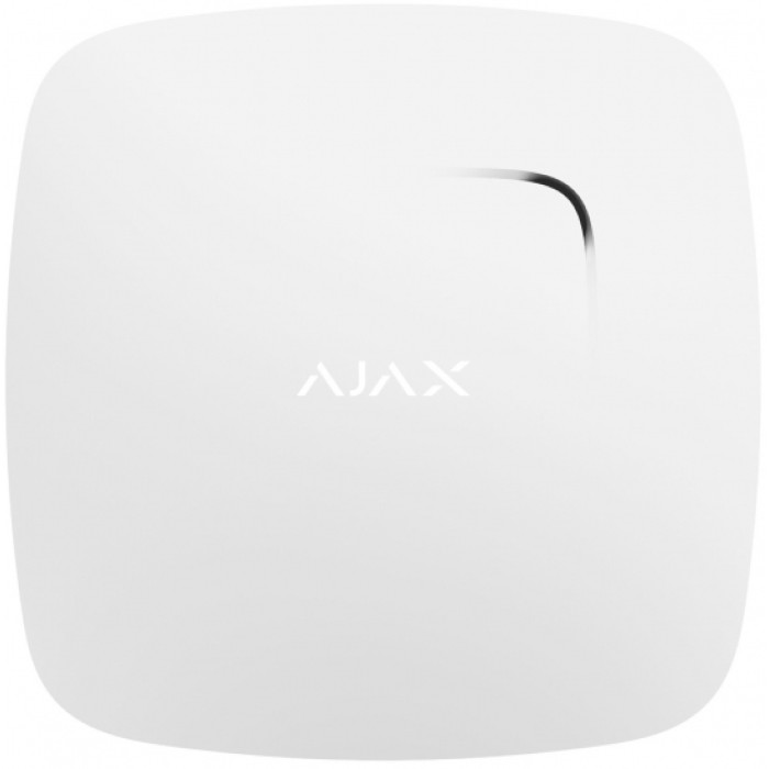 Датчик диму і чадного газу Ajax FireProtect Plus, Jeweler, бездротовий, білий