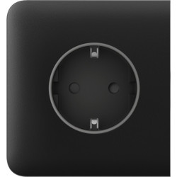 Бічна панель для вбудованої розетки Ajax SideCover for Outlet Basic, чорний
