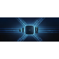 Комплект охоронної сигналізації Ajax HDR StarterKit Cam Plus, hub 2 plus, motioncam HDR, doorprotect, spacecontrol, jeweller, бездротовий, чорний