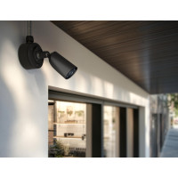 IP-Камера дротова Ajax BulletCam HL black, 8мп, 2.8мм, гібридне підсвічування IR 50м, білий Led 50м, Poe, True WDR, IP 65,  аудіо, кут огляду 100° до 110°, вулична, чорна