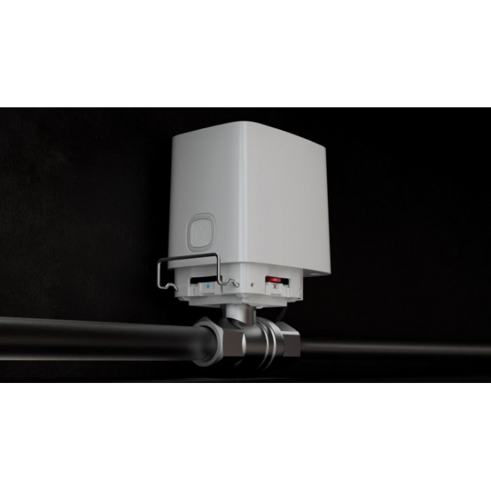 Розумний кульовий кран Ajax WaterStop 1" Jeweler, бездротовий, білий