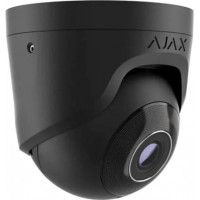 IP-Камера дротова Ajax TurretCam, 5мп, 2.8мм, Poe, True WDR, IP 65, ІЧ 35м, аудіо, кут огляду 100° до 110°, купольна, чорна