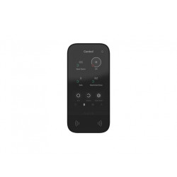 Клавіатура з сенсорним дисплеєм Ajax KeyPad TouchScreen, jeweller, бездротовий, чорний
