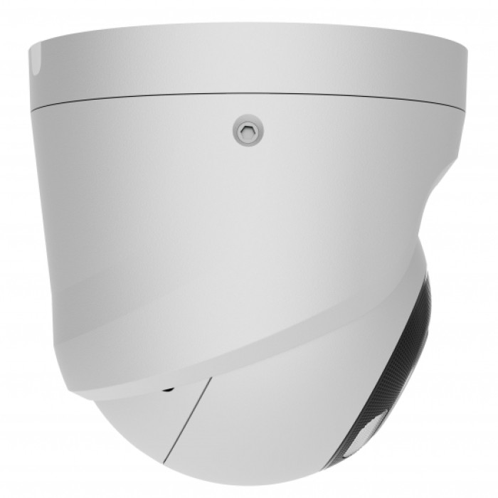 IP-Камера дротова Ajax TurretCam HL white, 8мп, 2.8мм, гібридне підсвічування IR 50м, білий Led 50м, Poe, True WDR, IP 65, ІЧ 50м, аудіо, кут огляду 100° до 110°, купольна, біла