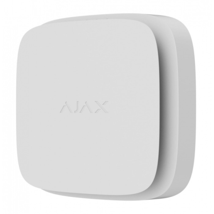 Датчик диму та температури Ajax FireProtect 2 RB Heat Smoke Jeweler, змінна батарея, бездротовий, білий