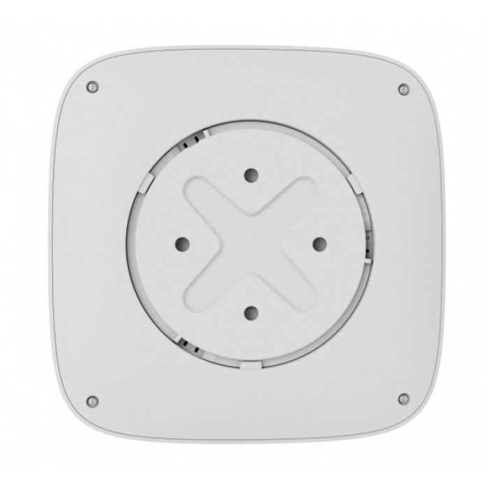 Датчик диму та температури Ajax FireProtect 2 RB Heat Smoke Jeweler, змінна батарея, бездротовий, білий