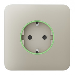 Передня панель для вбудованої розетки Ajax SoloCover for Outlet smart, Jeweler, бездротової, ivory