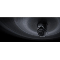 IP-Камера дротова Ajax TurretCam, 5мп, 4мм, Poe, True WDR, IP 65, ІЧ 35м, аудіо, кут огляду 75°до 85°, купольна, чорна