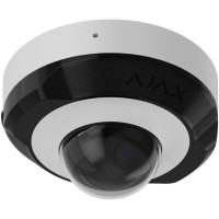 IP-Камера дротова Ajax DomeCam Mini, 5мп, 4мм, Poe, True WDR, IP 65, ІЧ 30м, аудіо, кут огляду 75°до 85°, міні купольна, біла
