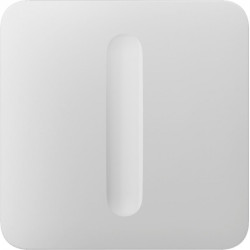 Кнопка для одноклавішного вимикача димера Ajax SoloButton Dimmer 1-gang 2-way for LightSwitch, Jeweler, бездротовий, білий