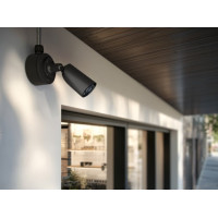 IP-Камера дротова Ajax BulletCam HL black, 5мп, 2.8мм, гібридне підсвічування IR 50м, білий Led 50м, Poe, True WDR, IP 65,  аудіо, кут огляду 100° до 110°, вулична, чорна