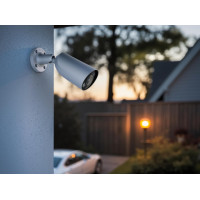 IP-Камера дротова Ajax BulletCam HL white, 5мп, 2.8мм, гібридне підсвічування IR 50м, білий Led 50м, Poe, True WDR, IP 65,  аудіо, кут огляду 100° до 110°, вулична, біла