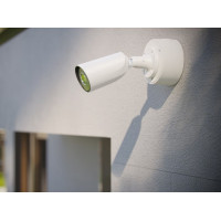 IP-Камера дротова Ajax BulletCam HL white, 5мп, 2.8мм, гібридне підсвічування IR 50м, білий Led 50м, Poe, True WDR, IP 65,  аудіо, кут огляду 100° до 110°, вулична, біла