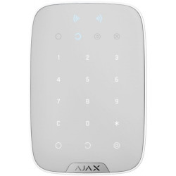 Бездротова сенсорна клавіатура Ajax Keypad Plus, jeweller, бездротовий, білий