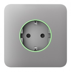 Передня панель для вбудованої розетки Ajax SoloCover for Outlet smart, Jeweler, бездротова, fog