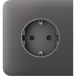 Бічна панель для вбудованої розетки Ajax SideCover for Outlet Basic, grey