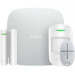 Комплект охоронної сигналізації Ajax StarterKit 2, hub2, motionprotect, doorprotect, spacecontrol, jeweller, бездротовий, білий