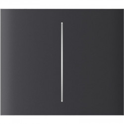 Кнопка центральна для двоклавішного вертикального вимикача Ajax CenterButton Vertical 2-gang for LightSwitch, Jeweler, бездротовий, graphite