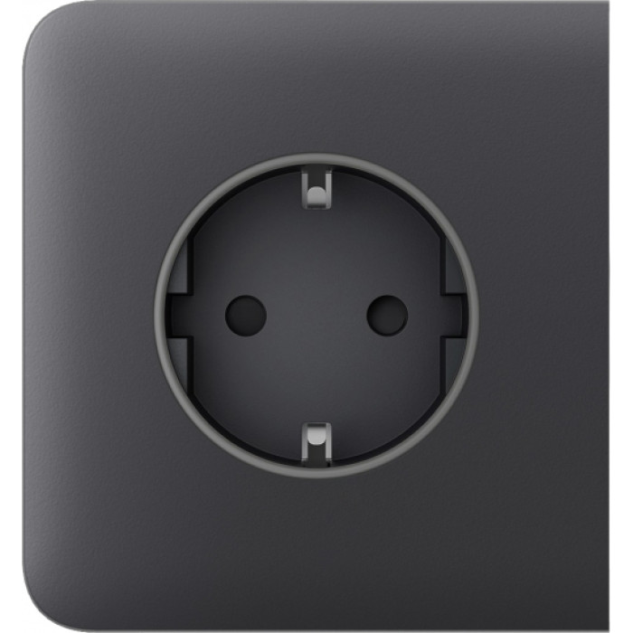 Бічна панель для вбудованої розетки Ajax SideCover for Outlet Basic, graphite