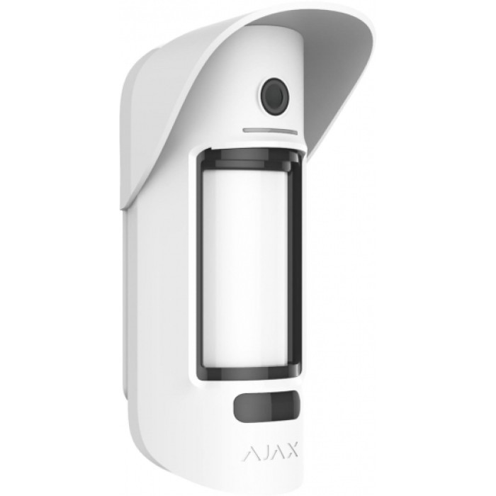 Бездротовий датчик руху з камерою та фото по запиту Ajax MotionCam Outdoor PhOD, Jeweller, білий