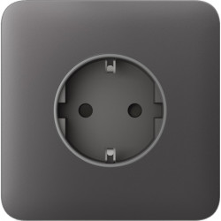 Передня панель для вбудованої розетки Ajax SoloCover for Outlet Basic, grey