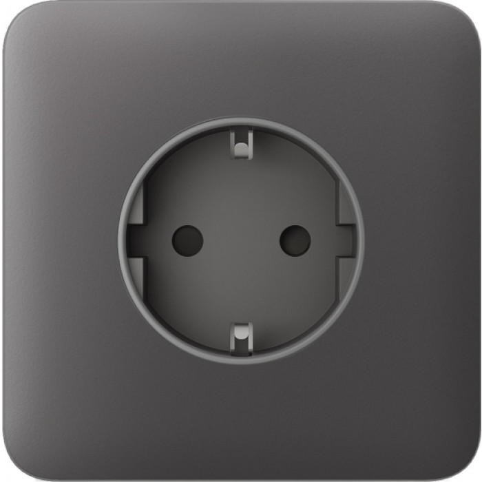Передня панель для вбудованої розетки Ajax SoloCover for Outlet Basic, grey