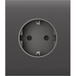 Центральна панель для вбудованої розетки Ajax CenterCover for Outlet Basic, grey