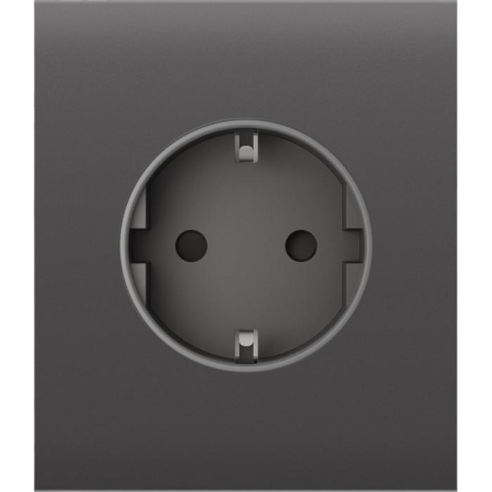 Центральна панель для вбудованої розетки Ajax CenterCover for Outlet Basic, grey