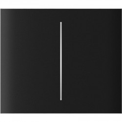Кнопка центральна для двоклавішного вертикального вимикача Ajax CenterButton Vertical 2-gang for LightSwitch, Jeweler, бездротовий, чорний