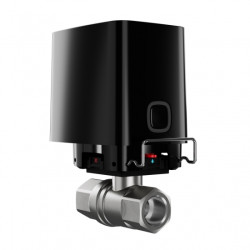 Розумний кульовий кран Ajax WaterStop 1/2" Jeweler, бездротовий, чорний