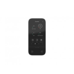 Клавіатура з сенсорним дисплеєм Ajax KeyPad TouchScreen, jeweller, бездротовий, білий