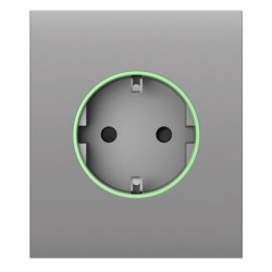 Центральна панель для вбудованої розетки Ajax CenterCover for Outlet smart, Jeweler, бездротова, fog