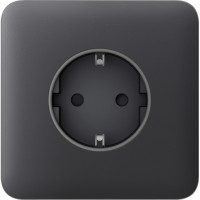 Передня панель для вбудованої розетки Ajax SoloCover for Outlet Basic, graphite