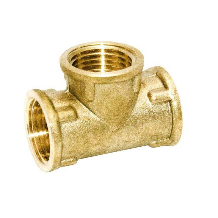 Тройник 1/2″ ВВВ латунный LT331S OPTIMUM