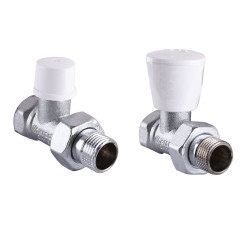 Набор Краны радиаторные прямые ARCO 1/2″ подача + ворот KC013 KCM13