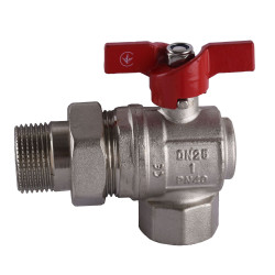 Кран шаровой угловой с американкой SELBA 1″ SL1543