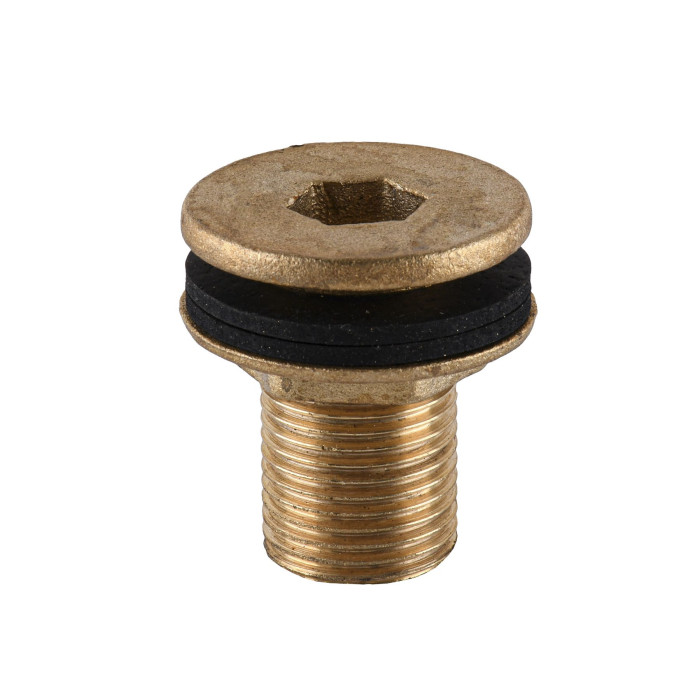 Врезка в бак 1/2″ С латунная 1660Б