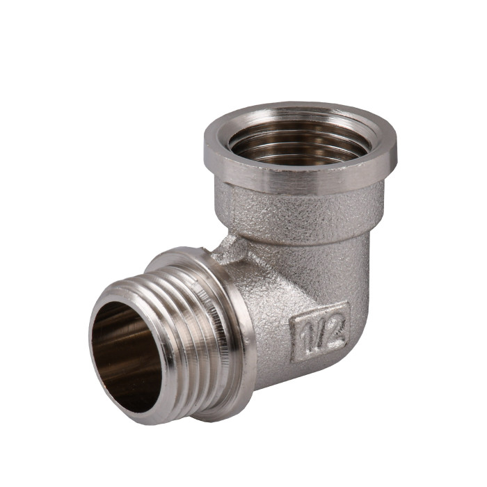 Угольник 1/2″ никелированный NL333S OPTIMUM