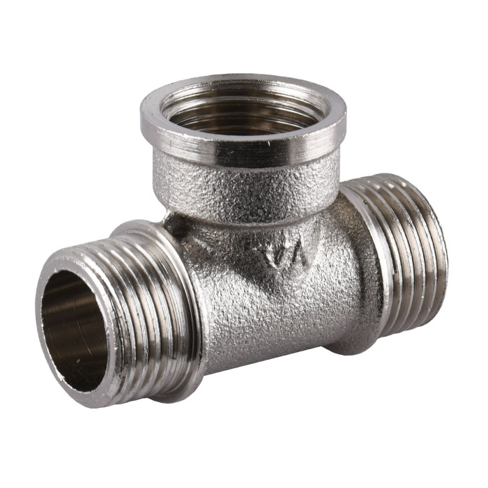 Тройник 1/2″ СВЗ никелированный А0215А(нк)