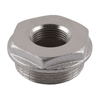 Футорка 1 1/2″х 3/4″ЗВ нікельована А0753А(нк)