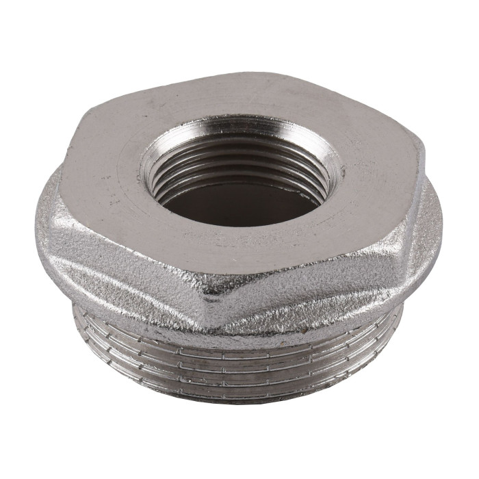 Футорка 1 1/2″х 3/4″ЗВ нікельована А0753А(нк)
