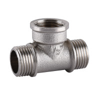 Трійник 1/2″ЗВЗ нікельований А0215А(нк)