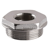 Футорка 1 1/2″х 3/4″ЗВ нікельована А0753А(нк)