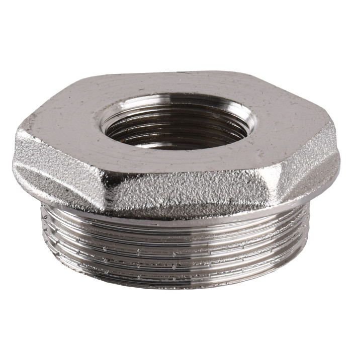 Футорка 1 1/2″х 3/4″ЗВ нікельована А0753А(нк)