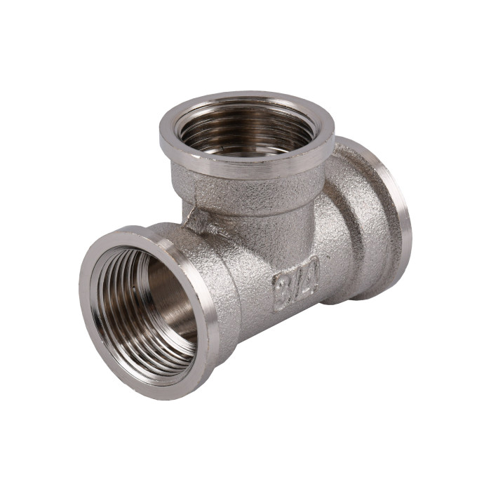 Тройник 3/4″ ВВВ никелированный NT441S OPTIMUM