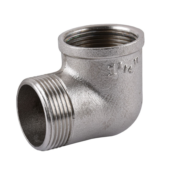 Угольник 1 1/4″ никелированный NL663S OPTIMUM