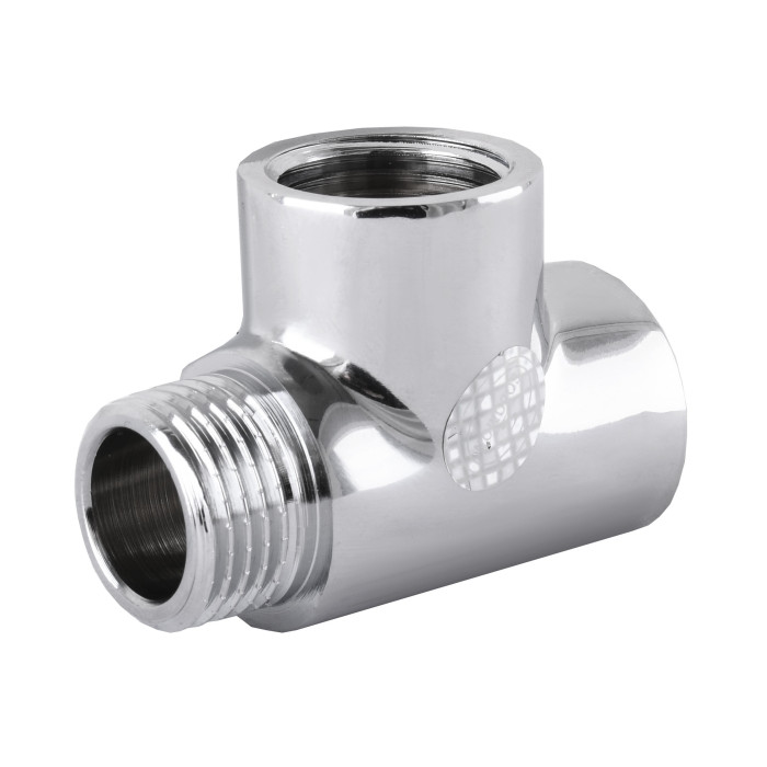 Тройник SOLOMON 1/2″ ВВЗ хром 8202