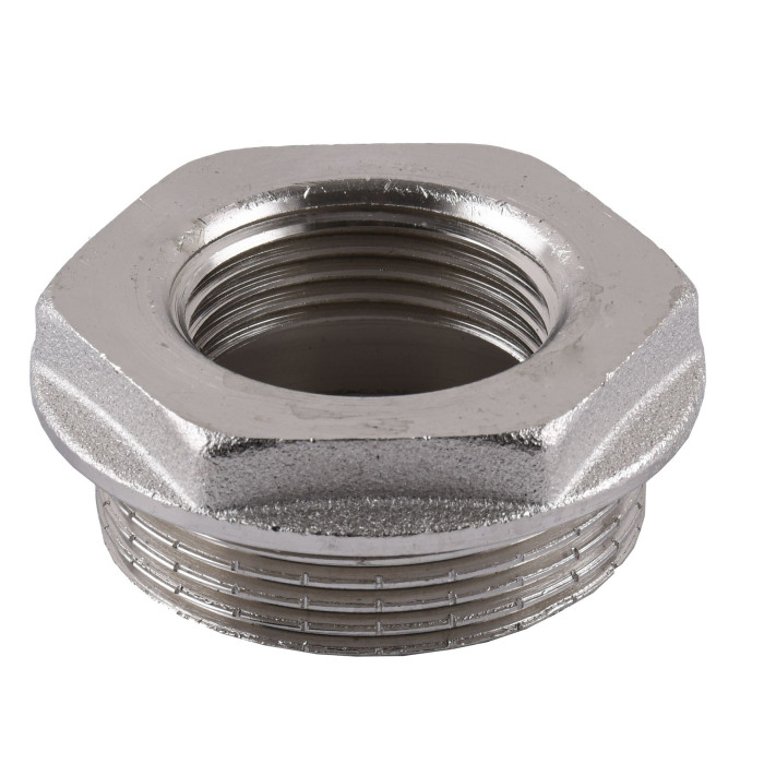 Футорка 1 1/2″х 1″ЗВ никелированная А0714А(нк)